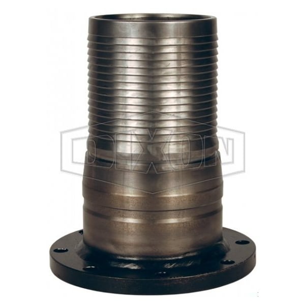 King Crimp Combination Nipple, 4 in, Nipple x TTMA Flange, Carbon Steel